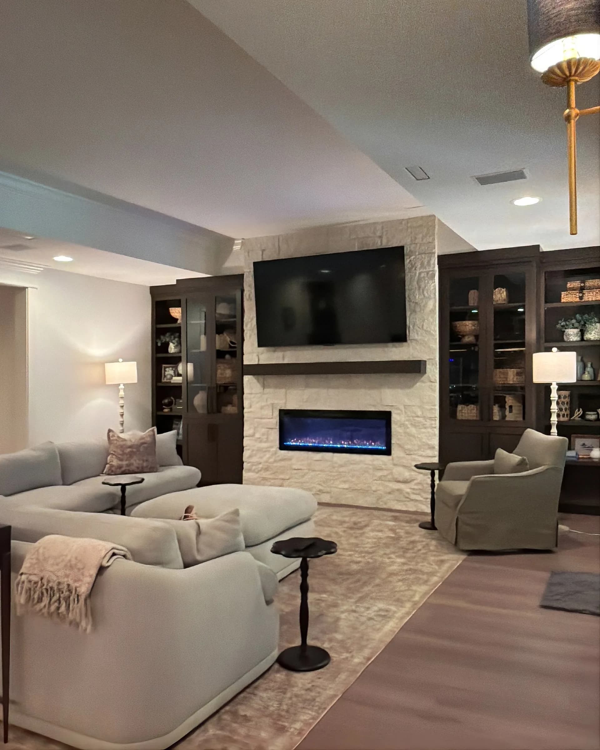 Fireside Living Room, Living project by M.ALABBAR, Suwanee GA