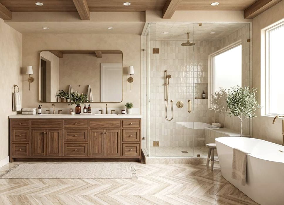 Luxury Bathroom Design & Build, M.ALABBAR interior architecture, Suwanee GA