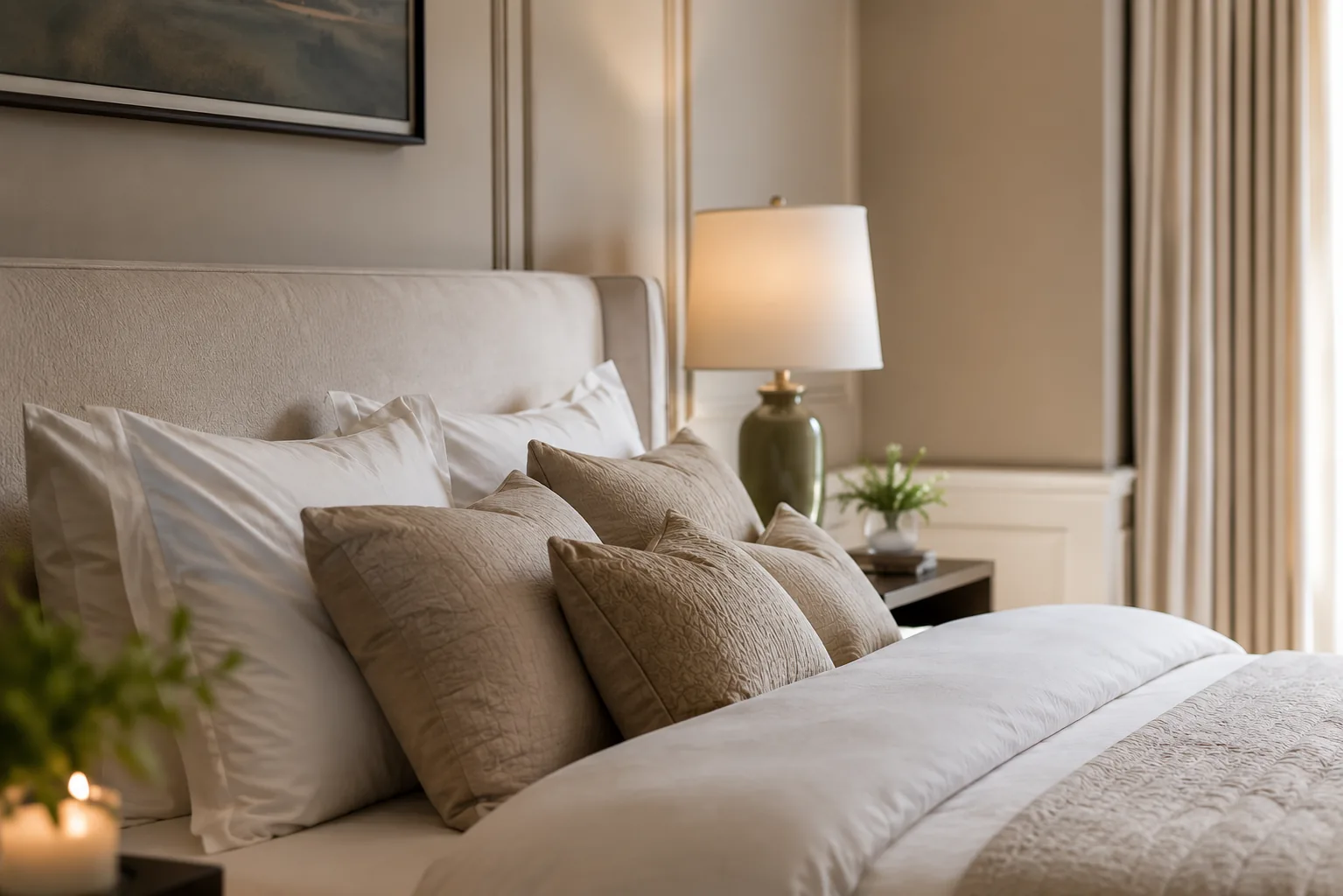 M.ALABBAR interior architecture, serene primary bedroom styling